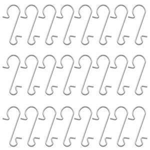 naler ornament hooks stainless steel s-shaped hangers for christmas ornaments decorations, 120 pack