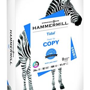 Hammermill Printer Paper, 24 lb Tidal Copy Paper, 11 x 17-1 Ream (500 Sheets) - 92 Bright, Made in the USA, 162360R