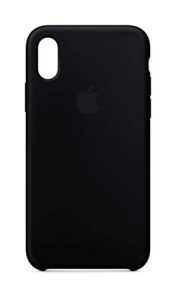 apple iphone x silicone case - black