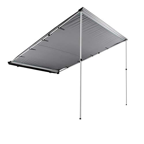 Yescom 6.6'x8.2' Car Side Awning Rooftop Pull Out Tent Shelter PU2000mm UV50+ Shade SUV Outdoor Camping Travel Grey