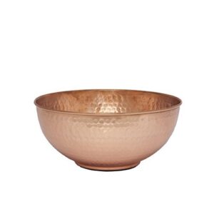 gocraft pure copper mixing bowl with hammered finish for salad, egg beating, decorative & kitchen serving purposes - 7.5" (medium)