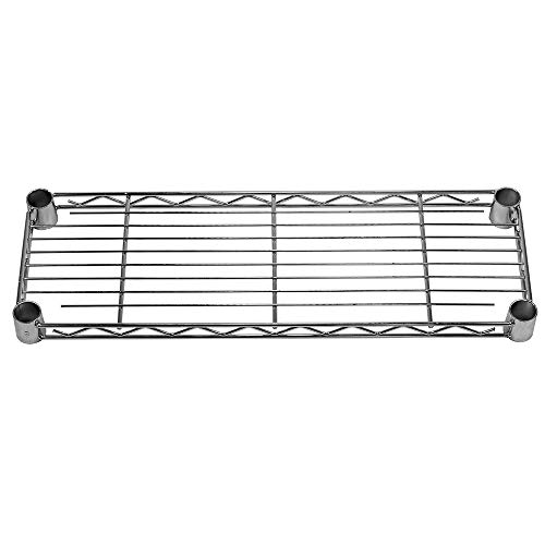 Shelving Inc. 8" d x 24" w Chrome Wire Shelving with 2 Shelves