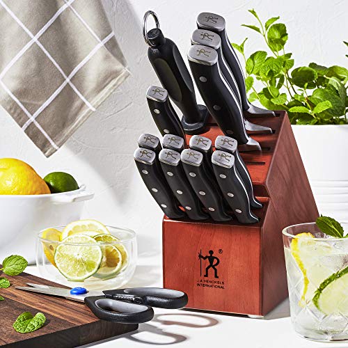 HENCKELS Forged Accent Razor-Sharp 15-Piece Knife Set, Chef Knife, Bread Knife, Steak Knife, German Engineered Knife Informed by over 100 Years of Mastery