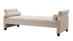 jennifer taylor home eliza sofa bed, sky neutral, twin
