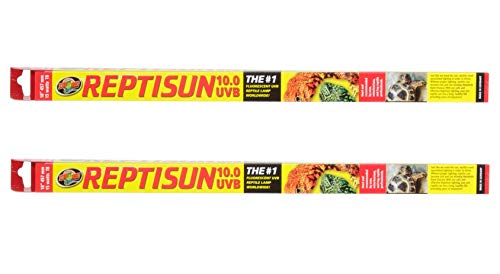 (2 Pack) ZooMed ReptiSun 10 Hi Output UVB 18" T8 15W