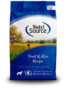 nutrisource trout & rice dog food 30 lb