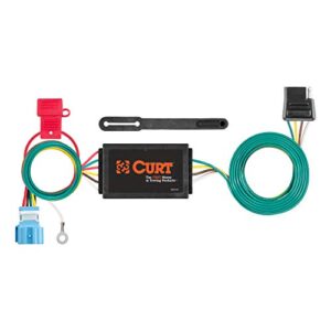 curt 56382 vehicle-side custom 4-pin trailer wiring harness, select honda odyssey , black