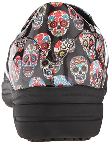 Easy Works Women's Bind Health Care Professional Shoe, Skull Patent, 6 B(M) US