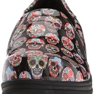 Easy Works Women's Bind Health Care Professional Shoe, Skull Patent, 6 B(M) US