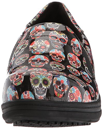 Easy Works Women's Bind Health Care Professional Shoe, Skull Patent, 6 B(M) US