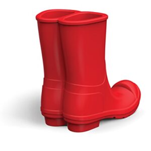 Genuine Fred 5216342 REBOOT Silicone Rain Boots Mobile Phone Stand, Red