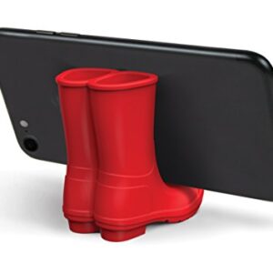 Genuine Fred 5216342 REBOOT Silicone Rain Boots Mobile Phone Stand, Red