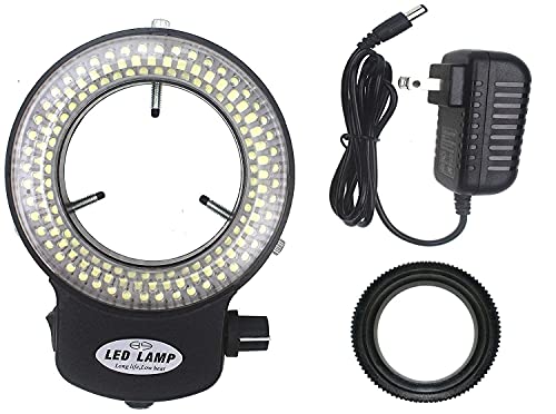 LED-144-ZK Black Adjustable 144 LED Ring Light Illuminator for Stereo Microscope (144 LED Ring Light)