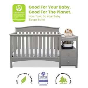 Delta Children Birkley Convertible Crib N Changer, Grey