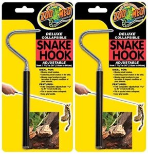 (2 pack) zoo med deluxe collapsible snake hook