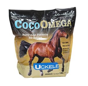 uckele cocoomega granular horse supplement, 5 pounds, provides a balanced variety of fatty acids