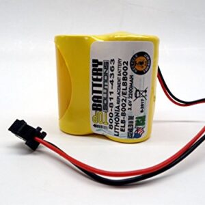 2pc Replacement for Litonia ELB-B002 Battery Emergency Light 3.6v 2.2Ah NiCD ELBB002