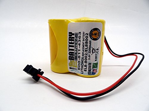 2pc Replacement for Litonia ELB-B002 Battery Emergency Light 3.6v 2.2Ah NiCD ELBB002