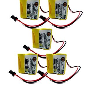 5pc Litonia ELB-B002 Battery Emergency Light 3.6v 2.2Ah NiCD ELBB002