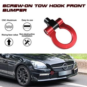 x xotic tech 1 Set Red Track Racing Style Aluminum Bumper Tow Hook for Mercedes-Benz C E S M CLA GLA GLK SLK X204