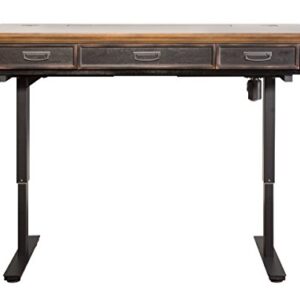 Martin Furniture Electric Hartford Sit/Stand Desk, Brown