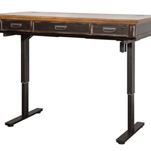 Martin Furniture Electric Hartford Sit/Stand Desk, Brown