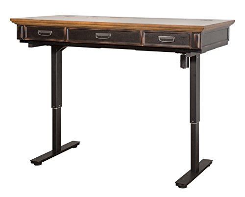 Martin Furniture Electric Hartford Sit/Stand Desk, Brown