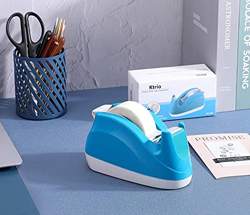 KTRIO Tape Dispenser, 2 Pack Tape Dispenser Desk Small Tape Dispensers, Weighted Non-Skid Base, Tape Desk Dispenser Mini Desktop Tape Holder Cute Tape Dispenser for Office Home School Gift Wrapping