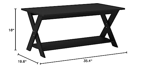 FURINNO Modern Simplistic Coffee Table, Espresso