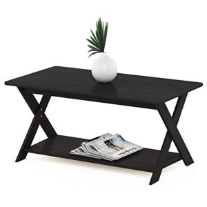 FURINNO Modern Simplistic Coffee Table, Espresso