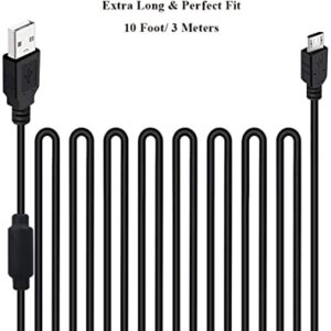 CONNYAM 2Pack 10ft PS4 Controller Charging Cable, High Speed Data Sync Cord for PS4/ Slim/Pro/Xbox One/Xbox One S/Xbox One Elite/Xbox One X Controllers