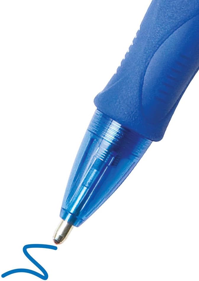 BIC Glide Velocity Bold Ballpoint Pens, Bold Point (1.6 mm), Blue Ink Pens, Translucent Barrel, 36-Count Pack (VLGB361-BLU)