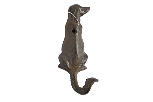 Cast Iron Dog Hook 6" - Door Hook - Rustic Dog Decor