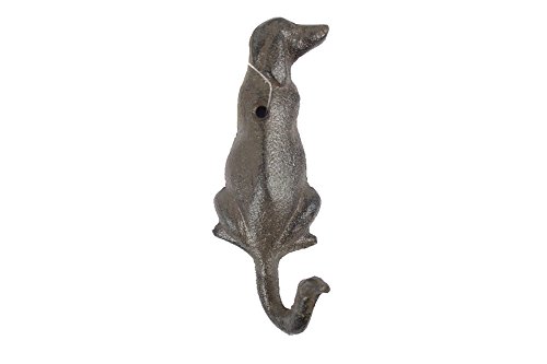 Cast Iron Dog Hook 6" - Door Hook - Rustic Dog Decor