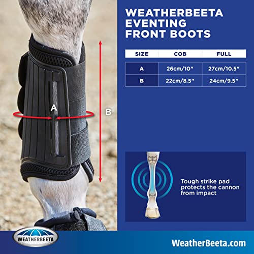 Weatherbeeta Eventing Front Boots, Black, Full