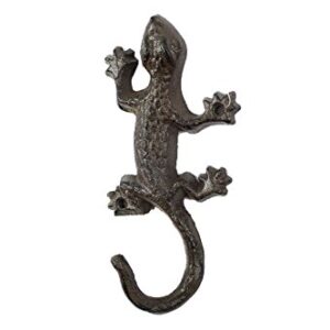 Cast Iron Lizard Hook 6" - Wall Decor Hook - Iron Home Decoration