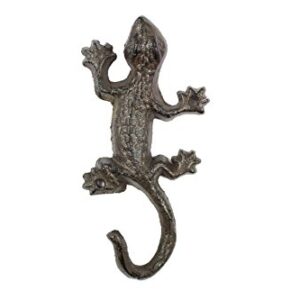 Cast Iron Lizard Hook 6" - Wall Decor Hook - Iron Home Decoration