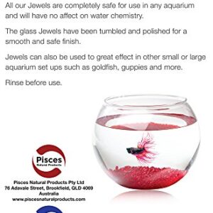 Pisces Ruby Red Betta Jewels for Siamese Fighting Fish, Betta Fish, Goldfish, Guppies, 17.6 Ounce