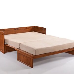 Night & Day Furniture Murphy Cube Cabinet Bed, Queen, Cherry