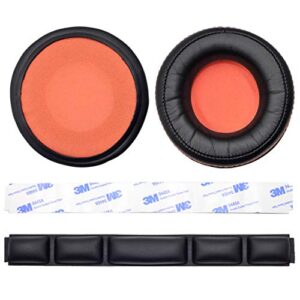 replacement ear pad cushion bands compatible with steelseries siberia 840 800 wireless headset dolby 7.1 headphone (ear pad+headband)
