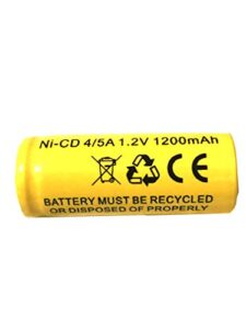 1.2v 1200mah battery exit sign emergency light ni-cd nicd lithonia elb-1210n elb-1201n elb 1210 elb 1201 elb1210 elb1201 elb1210n elb1201n asc0086 kr-1500aul kr1100ae kr-1200aul nickel cadmium