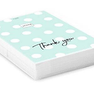 Luxye Chic Modern Thank You Cards, 36 Polka Dot and Stripe Thank You Notes, 6 Assortment of Blank Inside with White Envelopes (Multicolor) (4" x 6" Polka Dot Stripe V2)