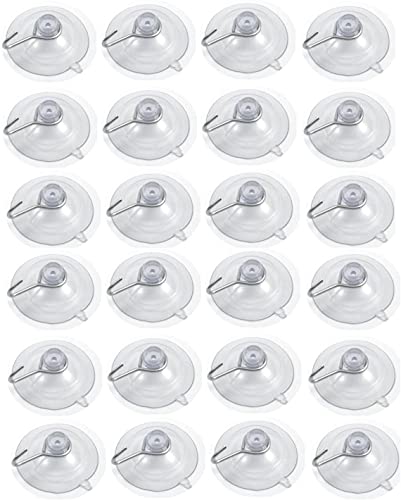 Dependable Banner Hanger 24 Pack Suction Cups 1.5" with Hook Buy Bulk & Save