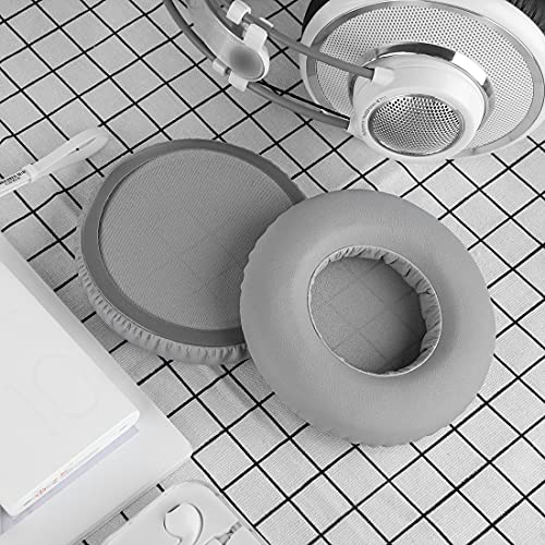 Geekria QuickFit Replacement Ear Pads for AKG K550, K551, K553 MKII Headphones Earpads, Headset Ear Cushion Repair Parts (Grey)