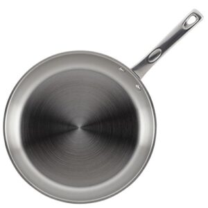 Ayesha Curry Home Collection Stainless Steel Frying Pan / Fry Pan / Skillet - 12.5 Inch, Silver