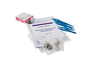forensic chemistry of hair analysis experiment kit - explore how forensic scientists use hair to help solve crimes - science at home series - innovating science