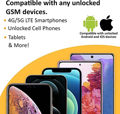SpeedTalk Mobile SIM Card Unlimited Text 500 Minutes Talk 500MB Data for 5G 4G LTE iOS Android Smart Phones | Triple Cut 3 in 1 Simcard - Standard Micro Nano | No Contract Cellphone Plan | US Coverage