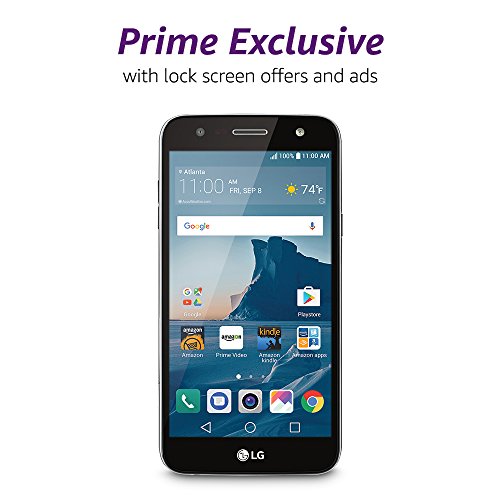 LG X charge - 16 GB – Unlocked (AT&T/Sprint/T-Mobile) - Titanium - Prime Exclusive - with Lockscreen Offers & Ads