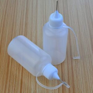 Bantoye 10 Pcs Needle Tip Glue Bottle Applicator DIY Quilling Tool Precision Tip Glue Plastic Liquid Dropper Bottles (30 ml)