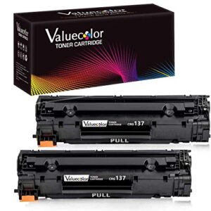 Valuecolor Compatible Toner Cartridge Replacement for Canon 137 crg137 Used in Canon ImageClass MF216N MF227DW MF229DW MF212W MF217W MF249dw MF244dw LBP151dw MF236n MF247dw (2 Black)